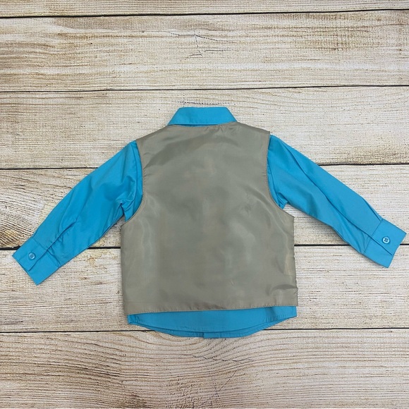 Jonathan Strong Long Sleeve Button Down Shirt and Vest NWOT - Picture 6 of 6